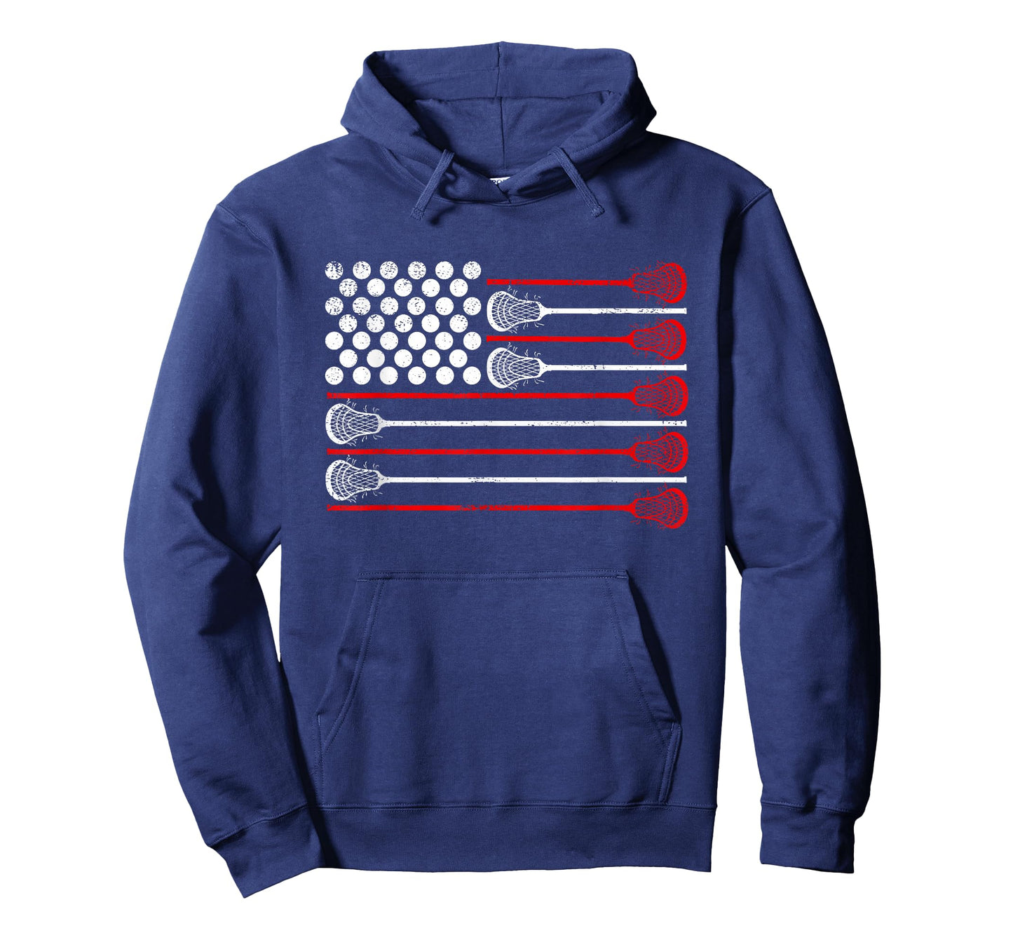 Lacrosse USA Flag Lax T-Shirt