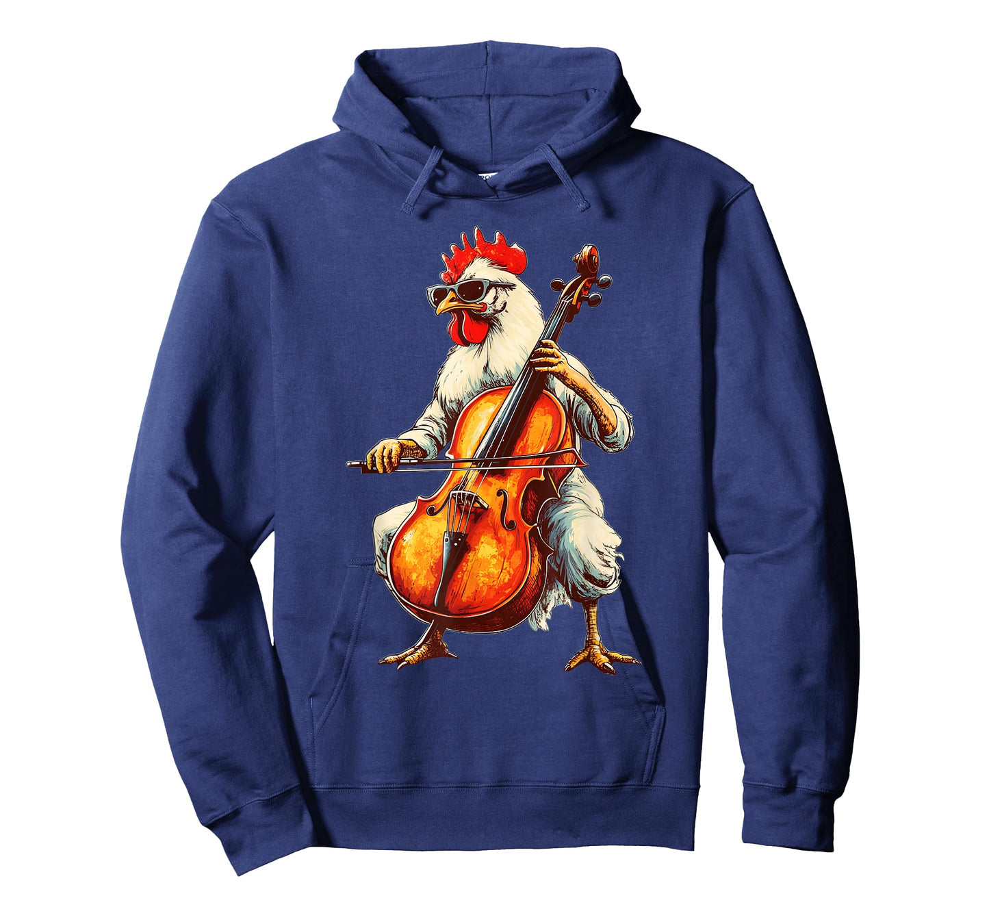 Cute Chicken Playing Cello Musician Music T-Shirt