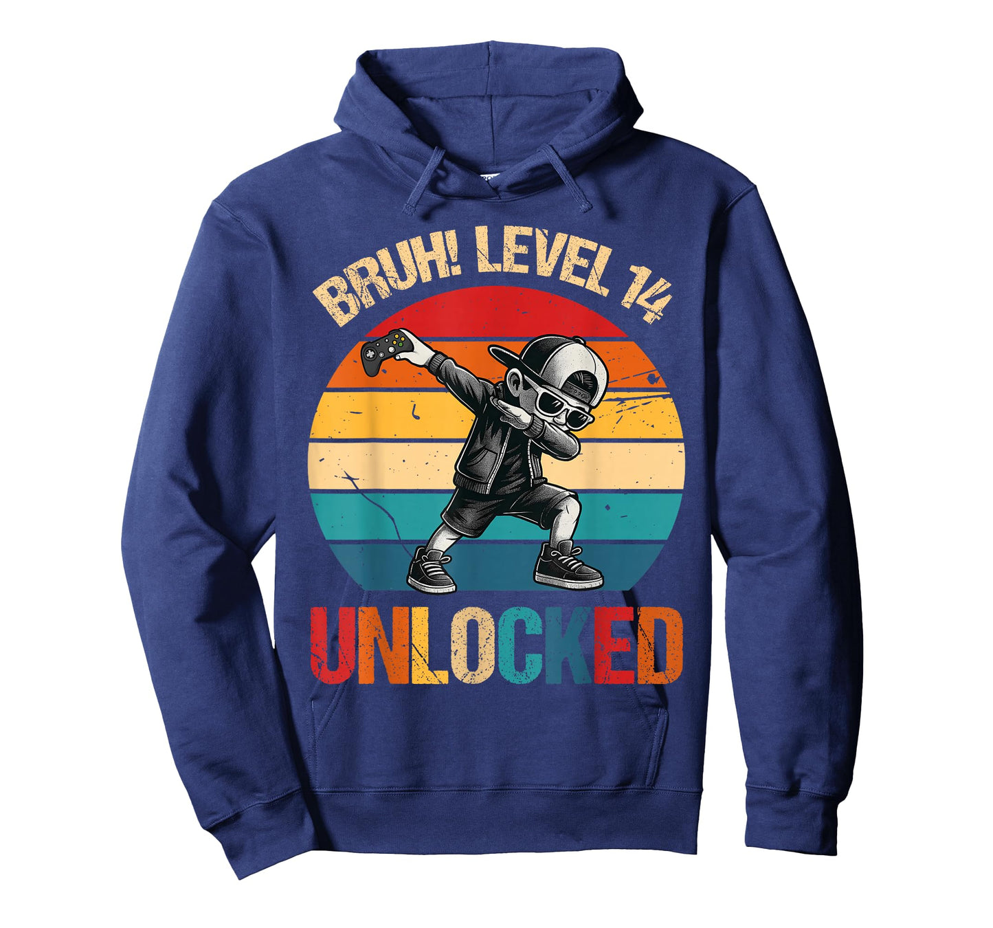 14 Years Old Dabbing Boy Bruh 14th Level Unlocked Birthday T-Shirt