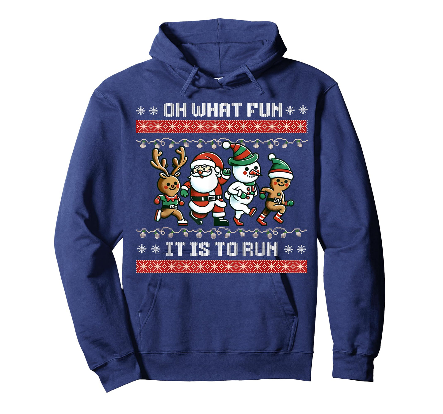 Christmas 5k Fun Run X-Mas Oh What Fun It Is To Run T-Shirt