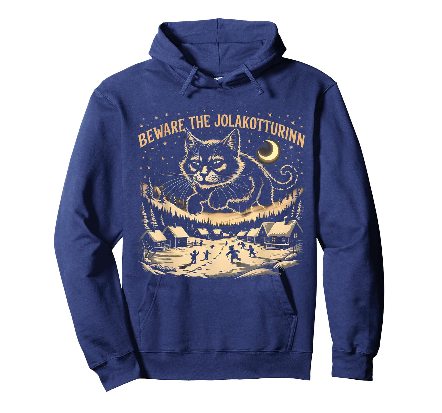 Creepmas Funny Yule Cat Beware The Jolakotturinn Dark Xmas T-Shirt