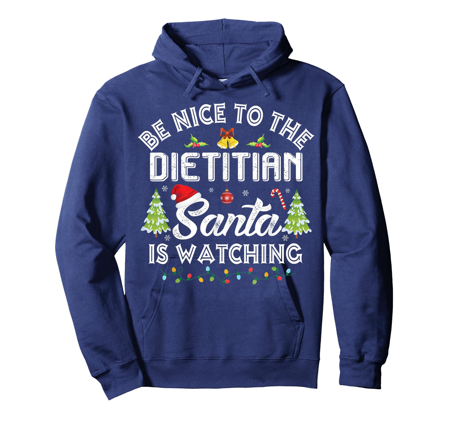 Christmas Be Nice To The Dietitian Santa Is Watching Xmas T-Shirt