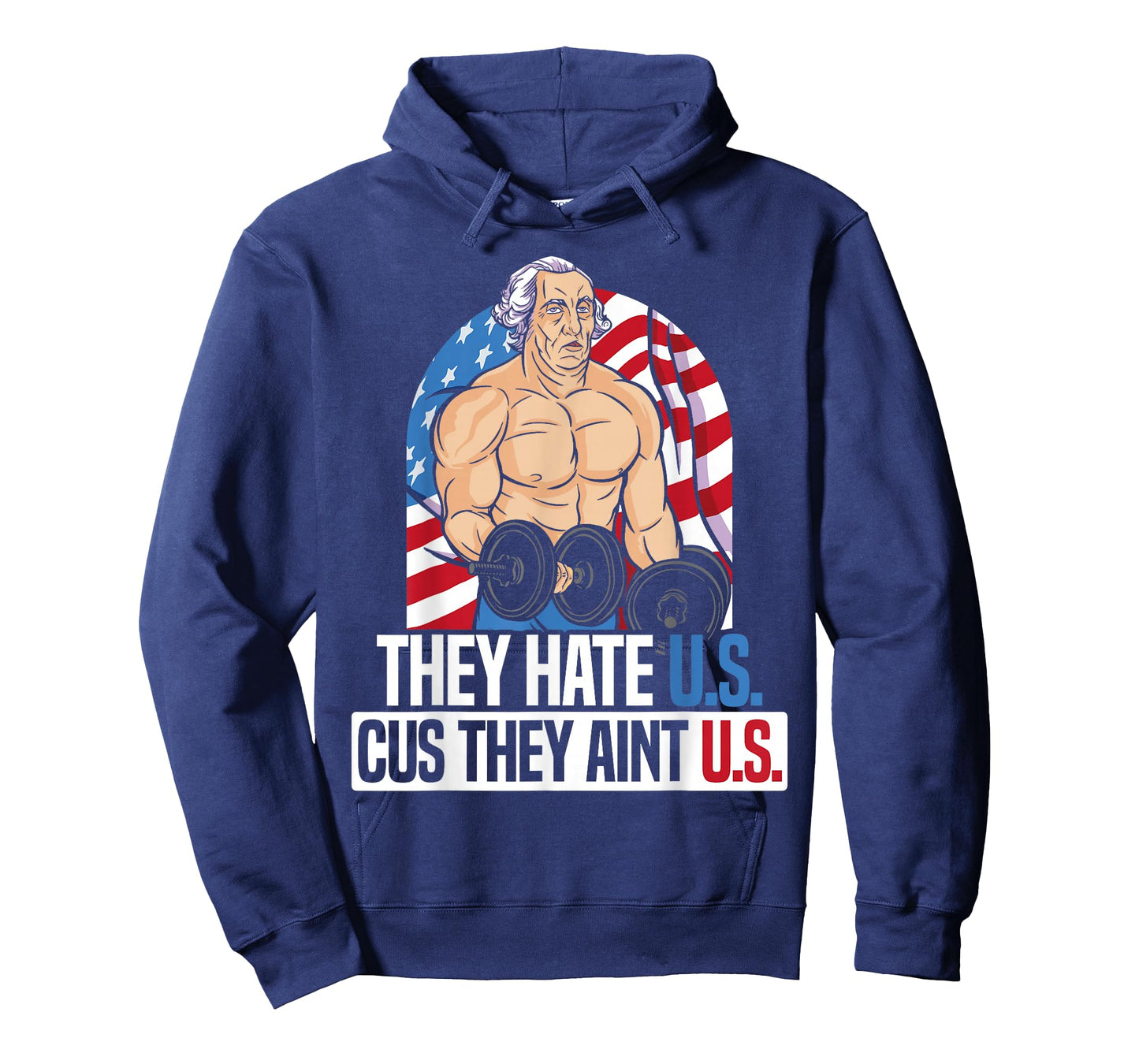 They Hate Us Cuz They Ain't Us America USA Flag 4th of July T-Shirt