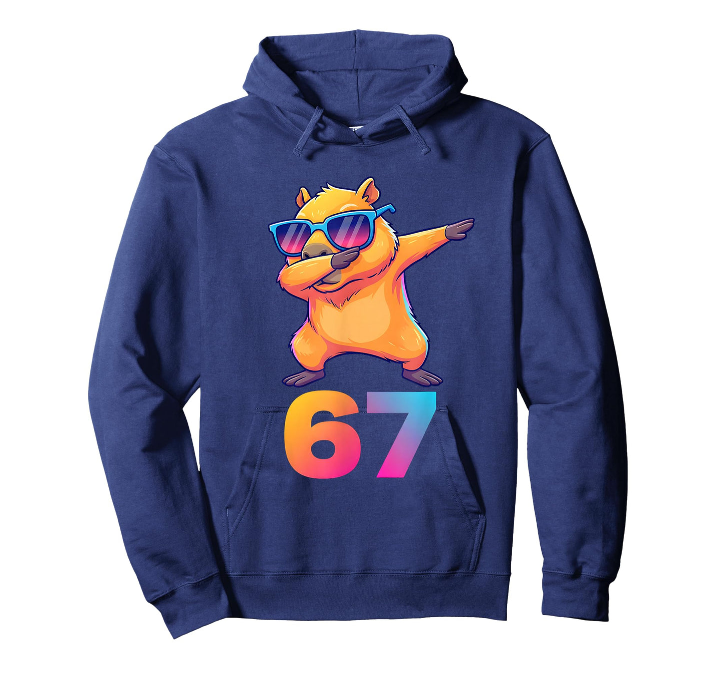 67 Capybara Six Seven Meme Animal Cool Capybara Dabbing Kids T-Shirt