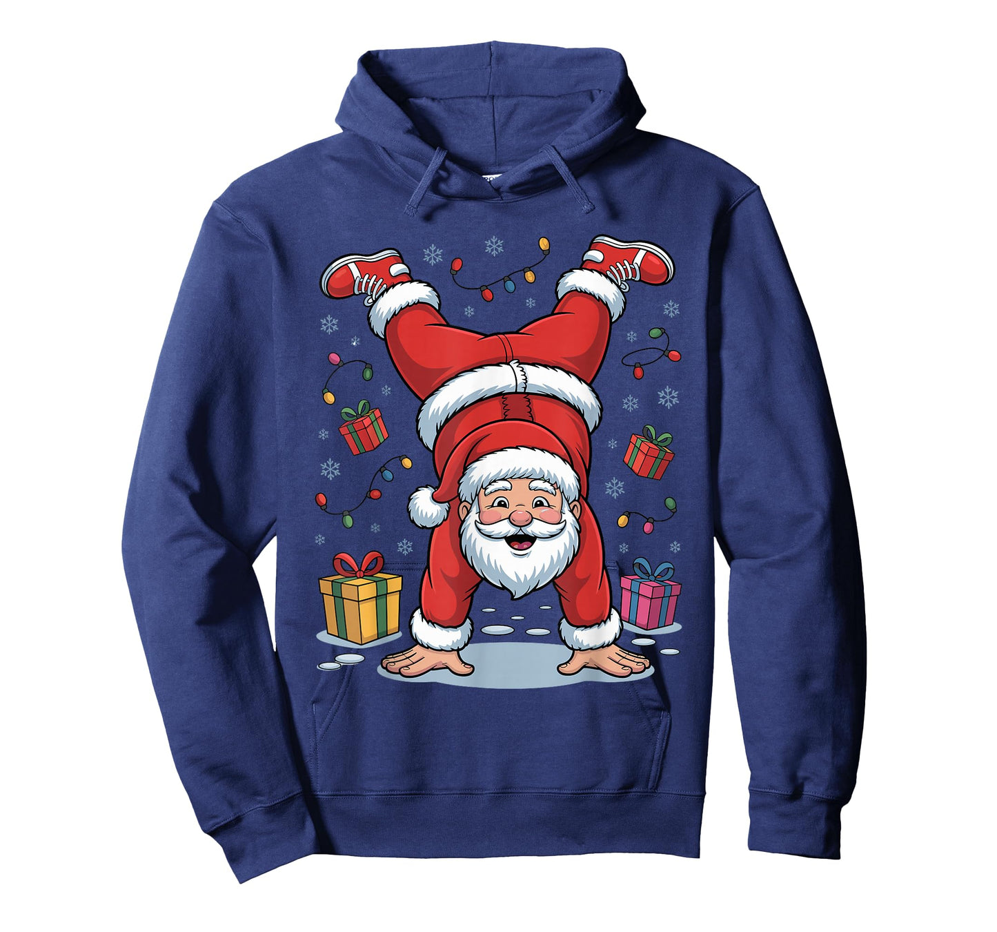 Funny Santa Playing Gymnastics Holiday Christmas Xmas Pajama T-Shirt