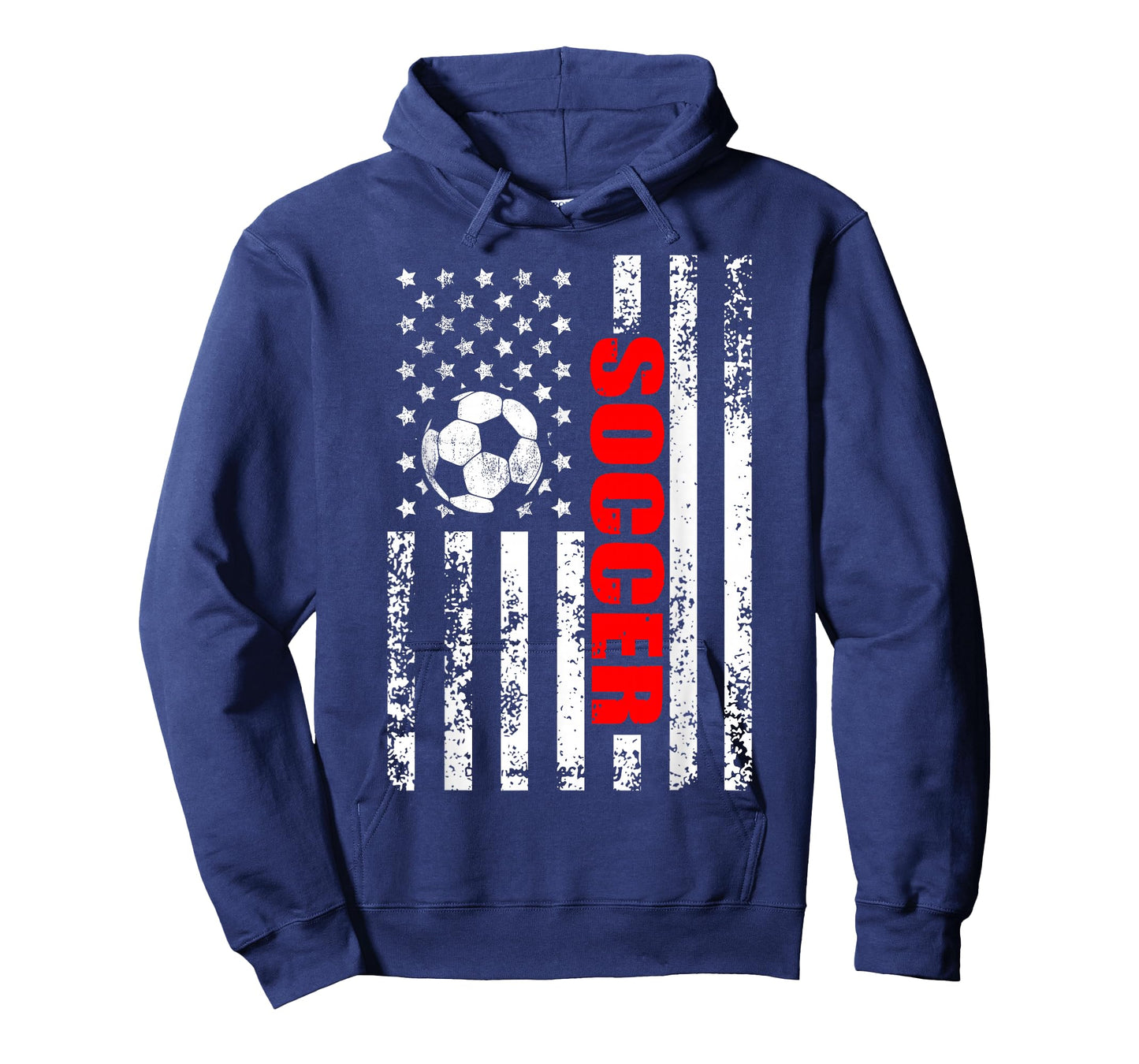 US American Flag Soccer Patriotic Soccer T-Shirt