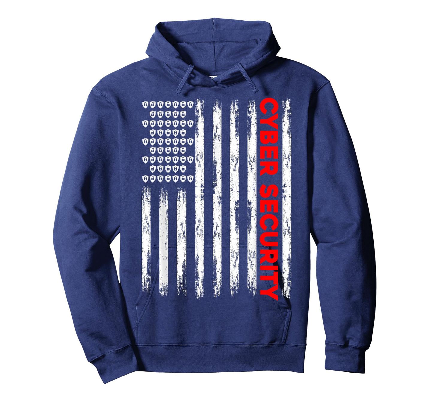 Cybersecurity Engineer IT Tech Cyber Security American Flag Women Men T-Shirt
