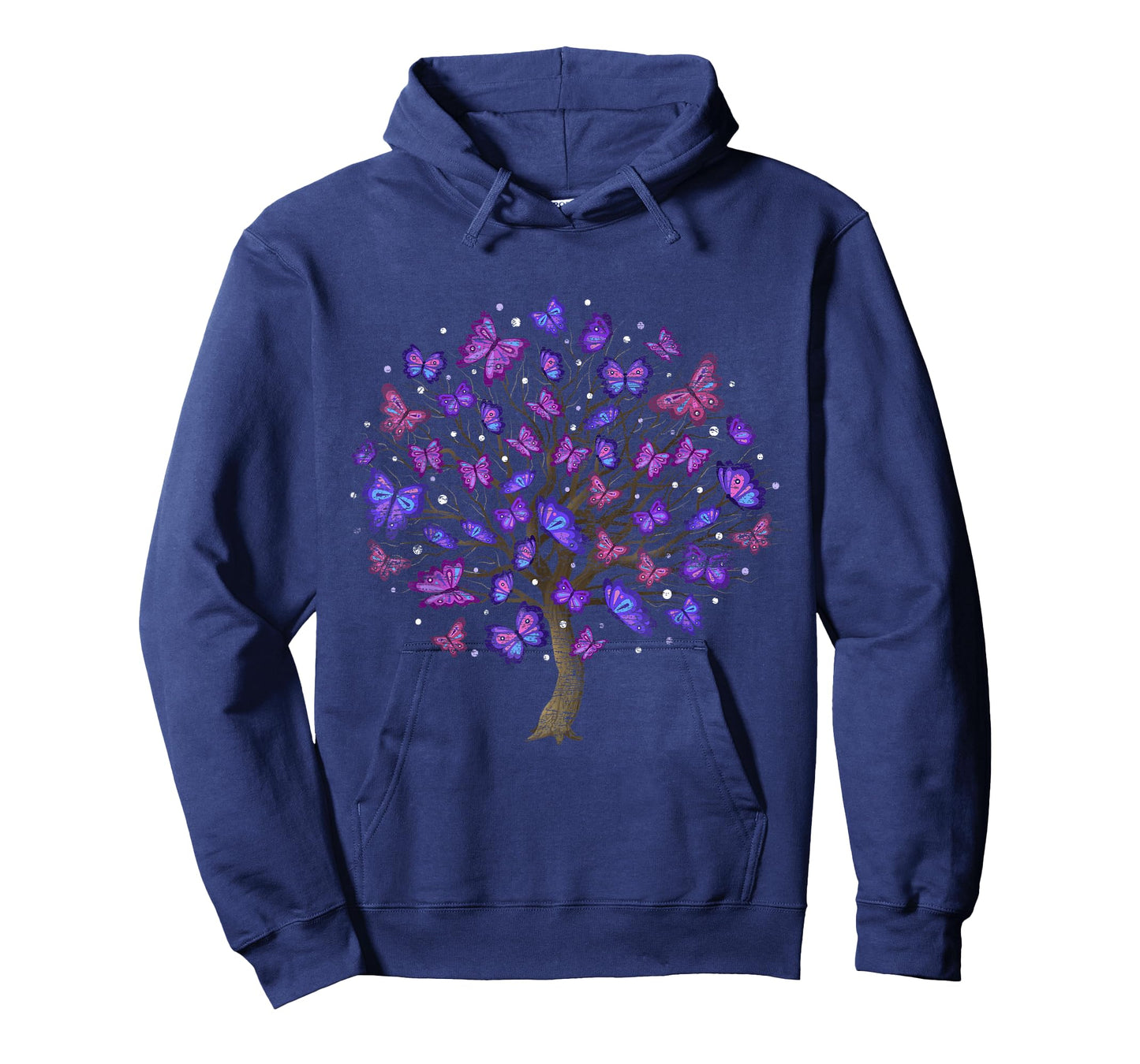 Animal Purple Butterflies Tree Nature Butterfly T-Shirt