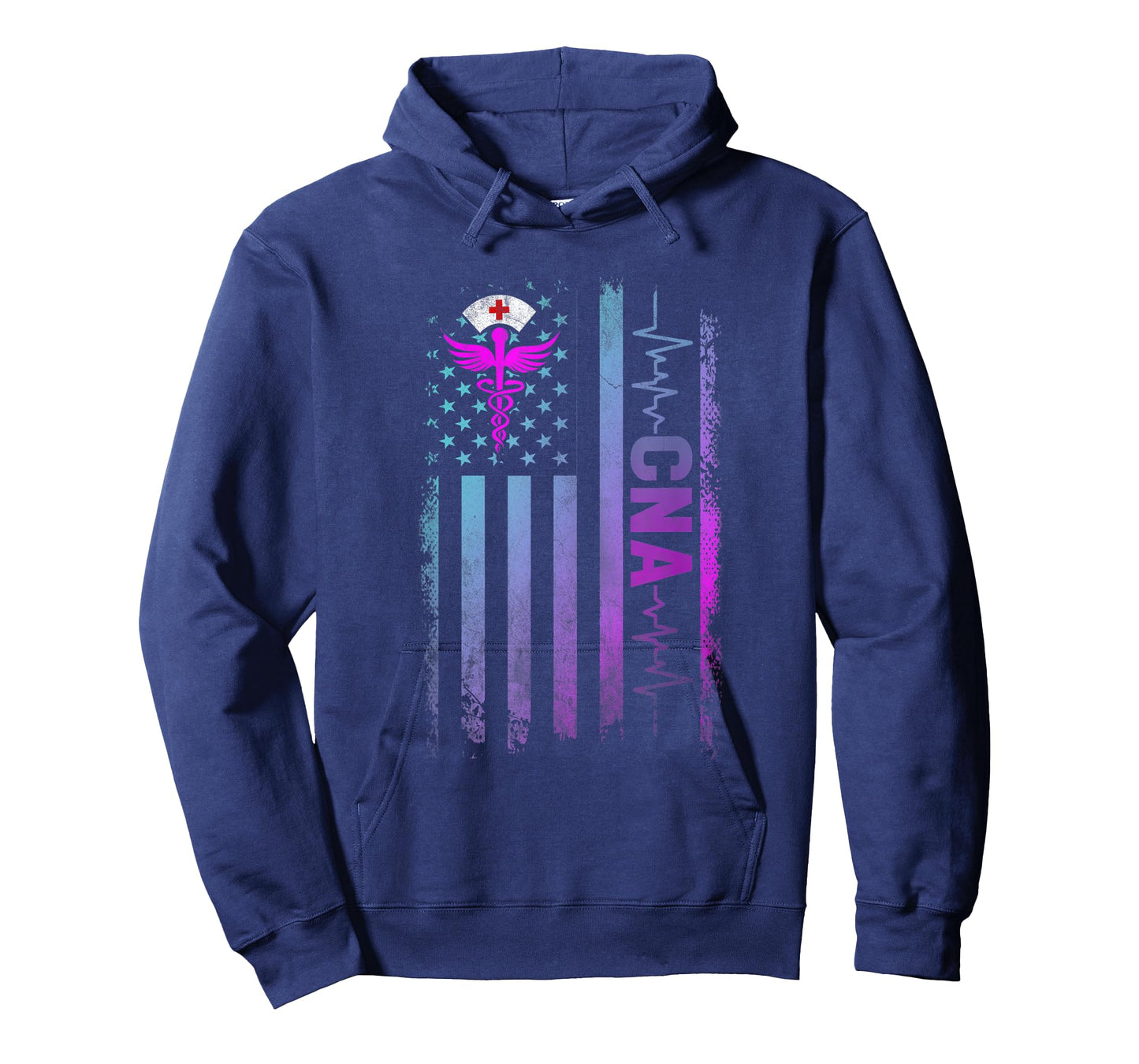 CNA Job Certified Nursing Assistant USA Flag Women Men T-Shirt