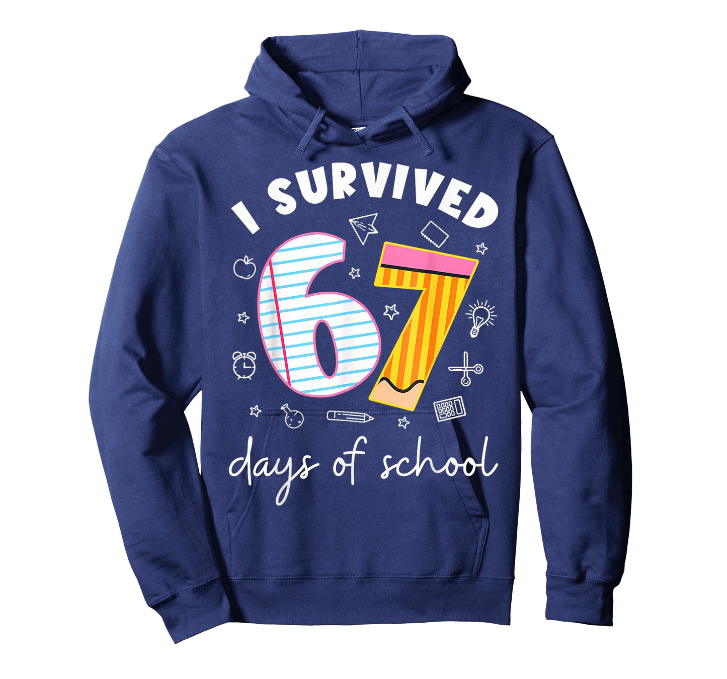 I Survived 67 Days of School Funny Meme Teacher Student T-Shirt