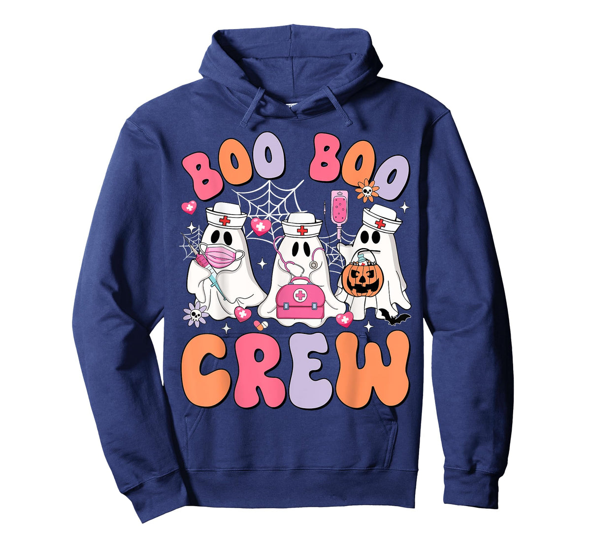 Boo Boo Crew Nurse Funny Ghost Halloween Nurse Life Women T-Shirt