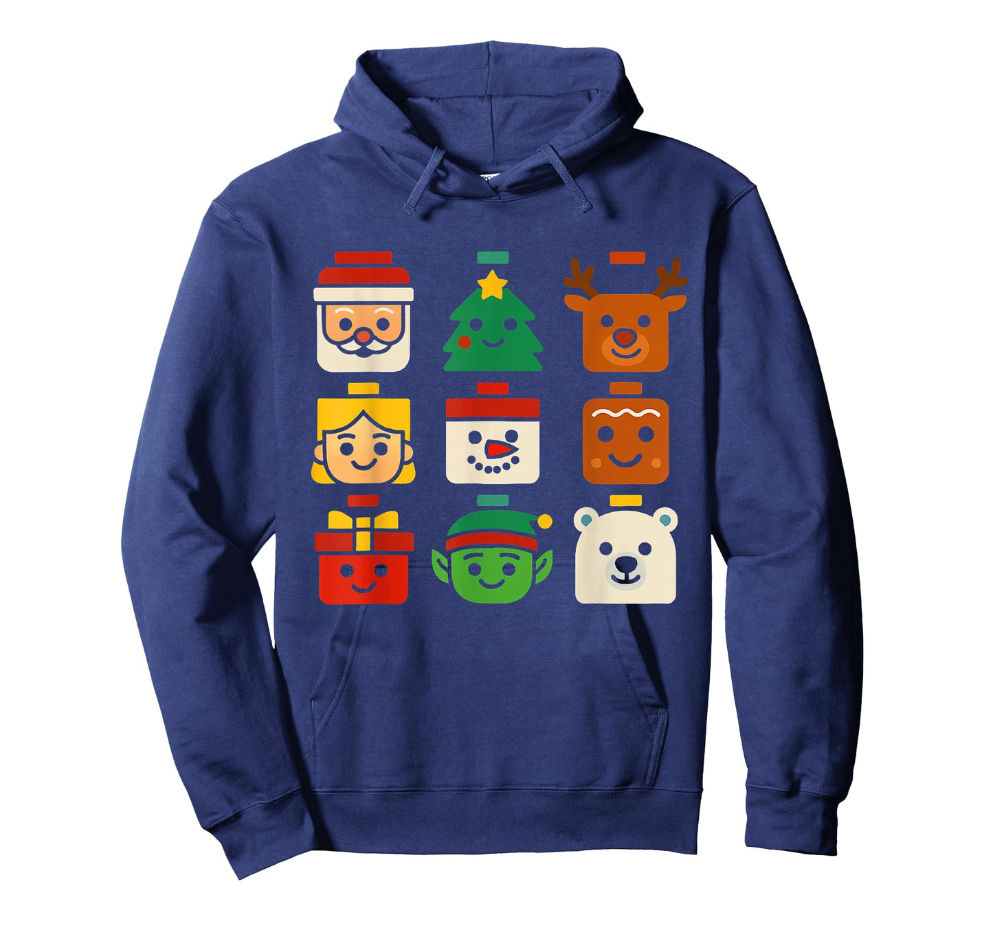 Christmas Building Brick Santa Elf Snowman Xmas Boys Girls T-Shirt