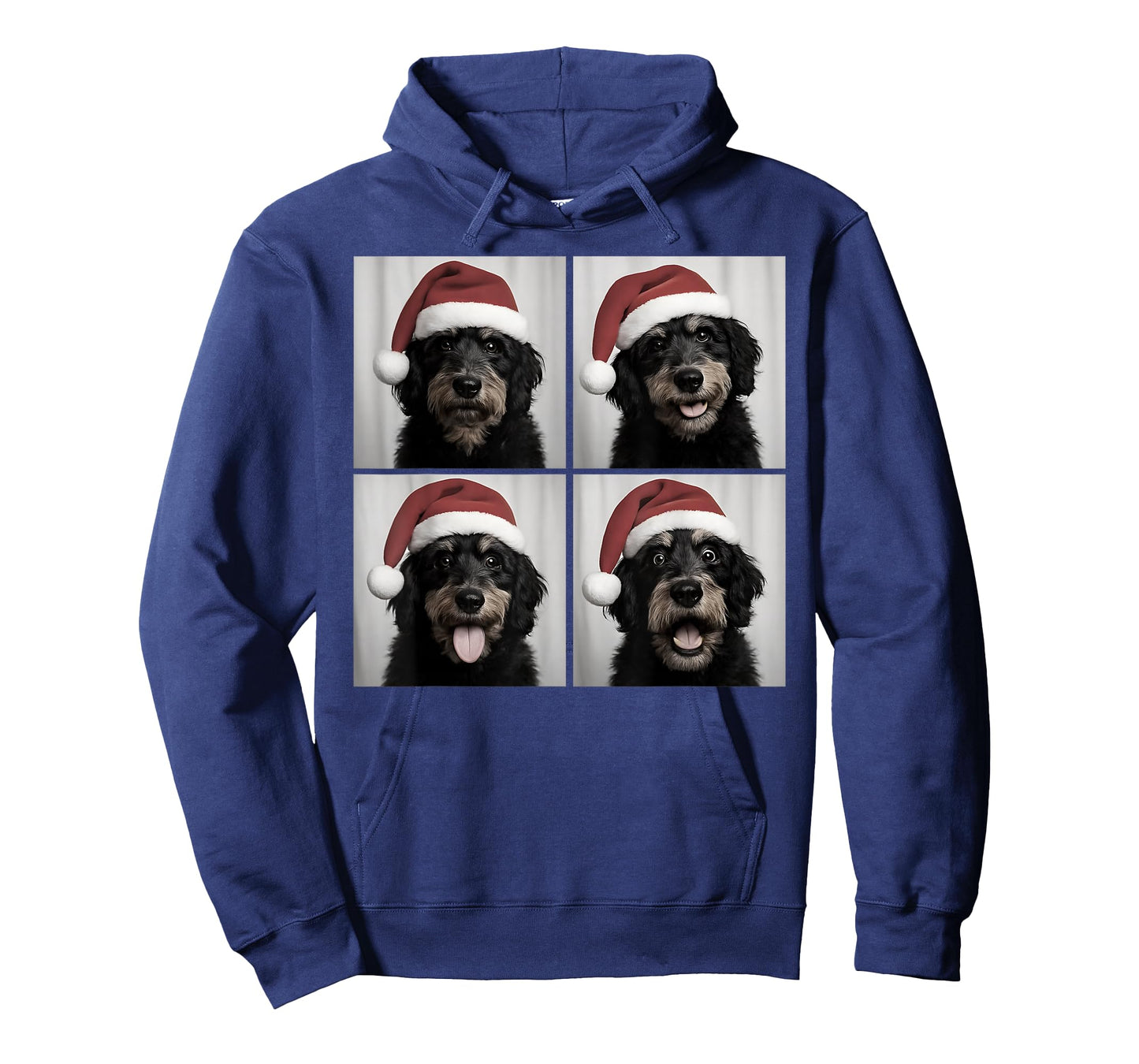 Funny Christmas Aussiedoodle Santa Dog Lover Photo Booth T-Shirt