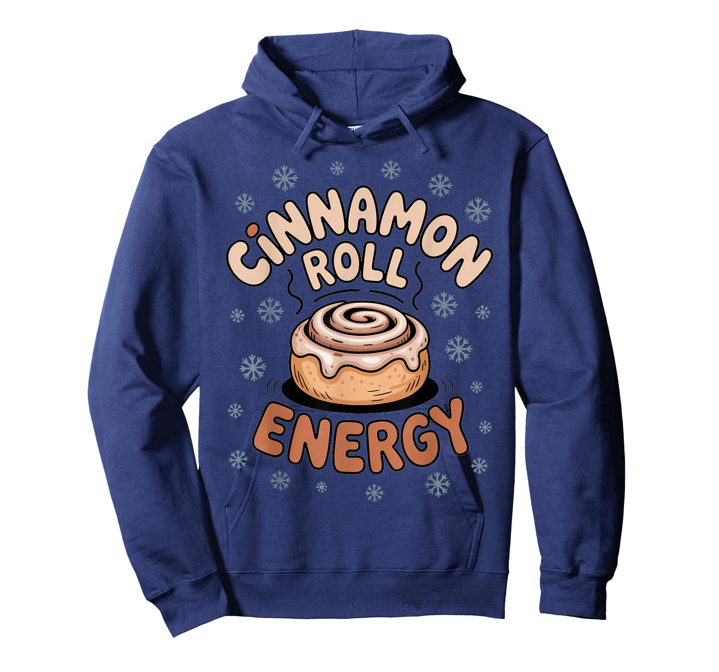 Cinnamon Roll Energy Winter Snowflakes Christmas Morning T-Shirt