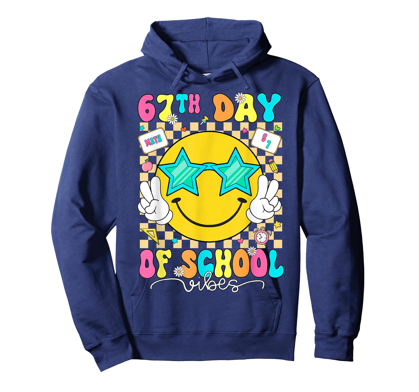67 Days of School Happy 67th of School Vibes Kids Boys Girls T-Shirt