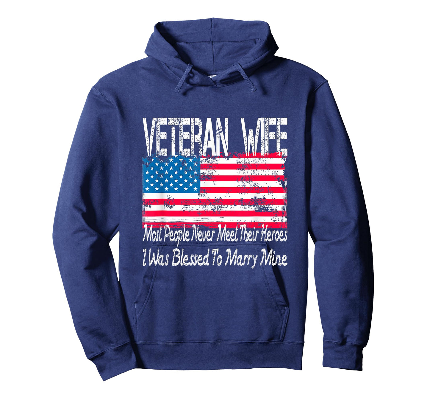US Military Veteran Wife Blessed to Marry My Hero T-Shirt