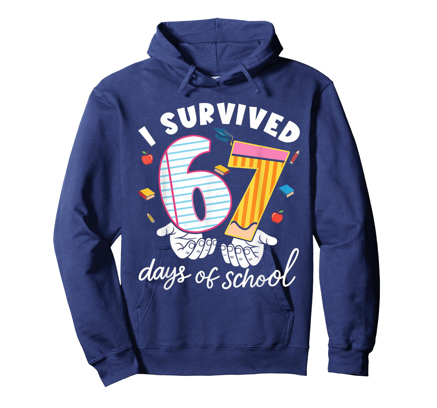 I Survived 67 Days of School Funny Cool Meme Student Teacher T-Shirt