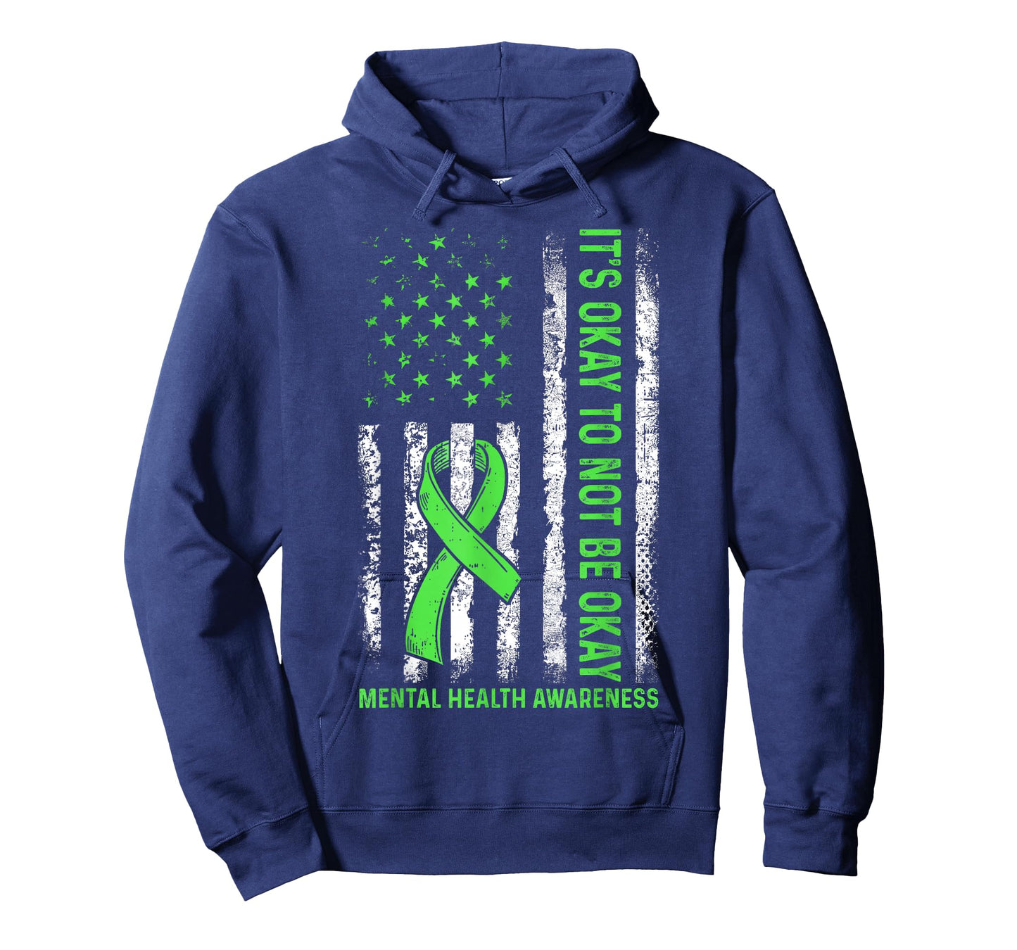 Its Okay to Not Be Okay US Flag Mental Health Awareness T-Shirt