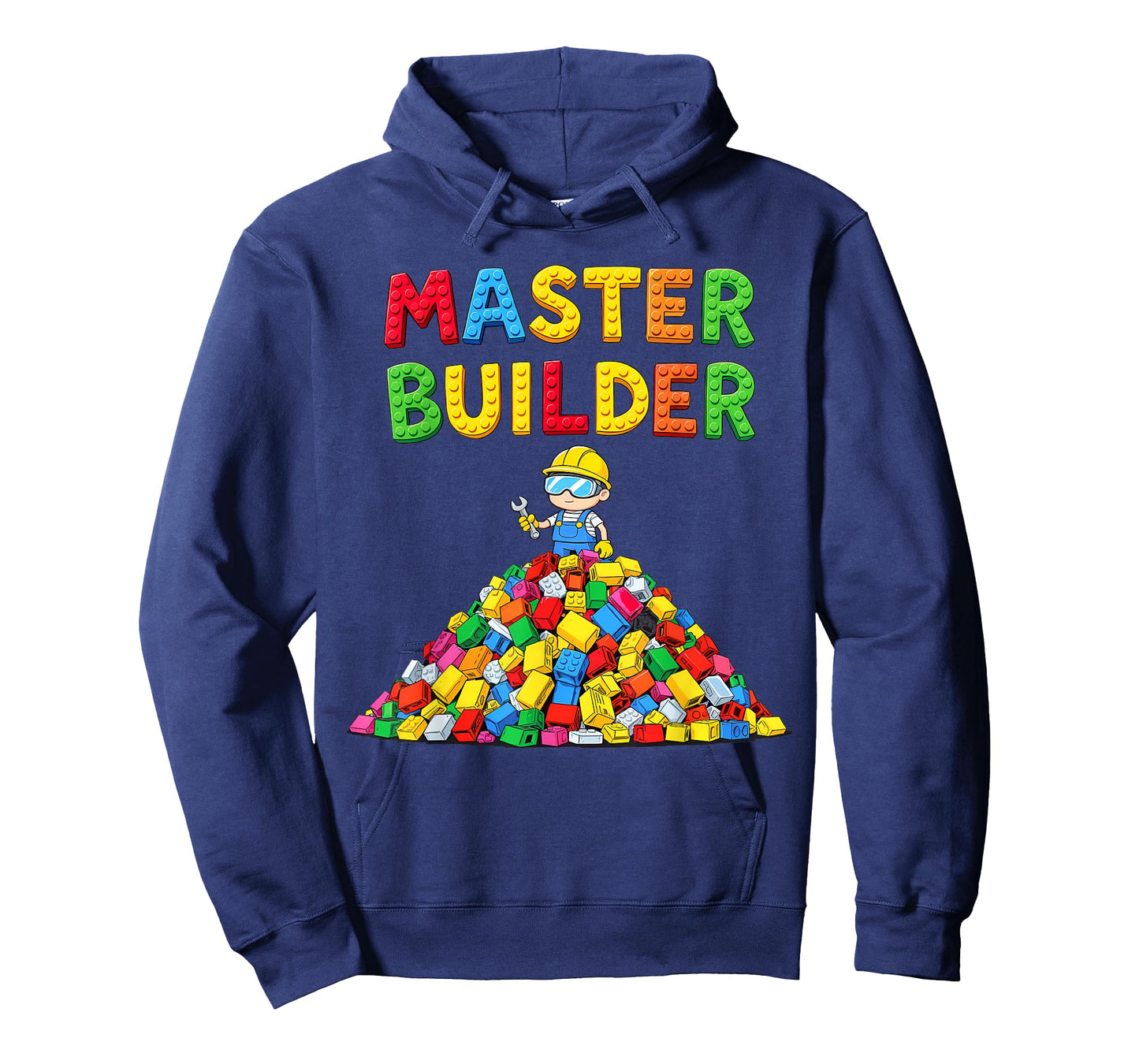 Master Builder Graphic Brick Lover Block Building Toys T-Shirt