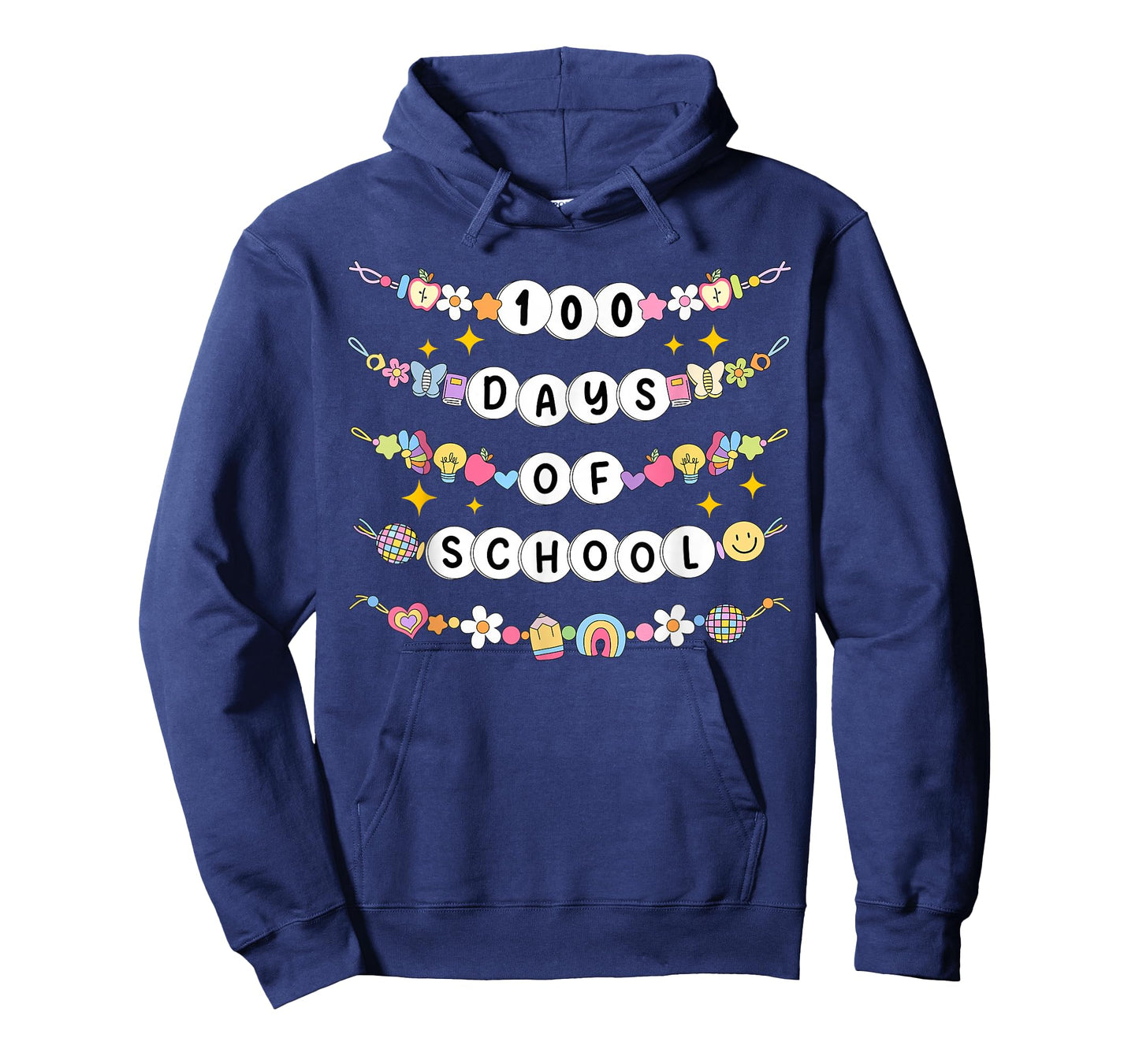 100 Days of School Friendship Bracelets 100 Days Smarter Kid T-Shirt