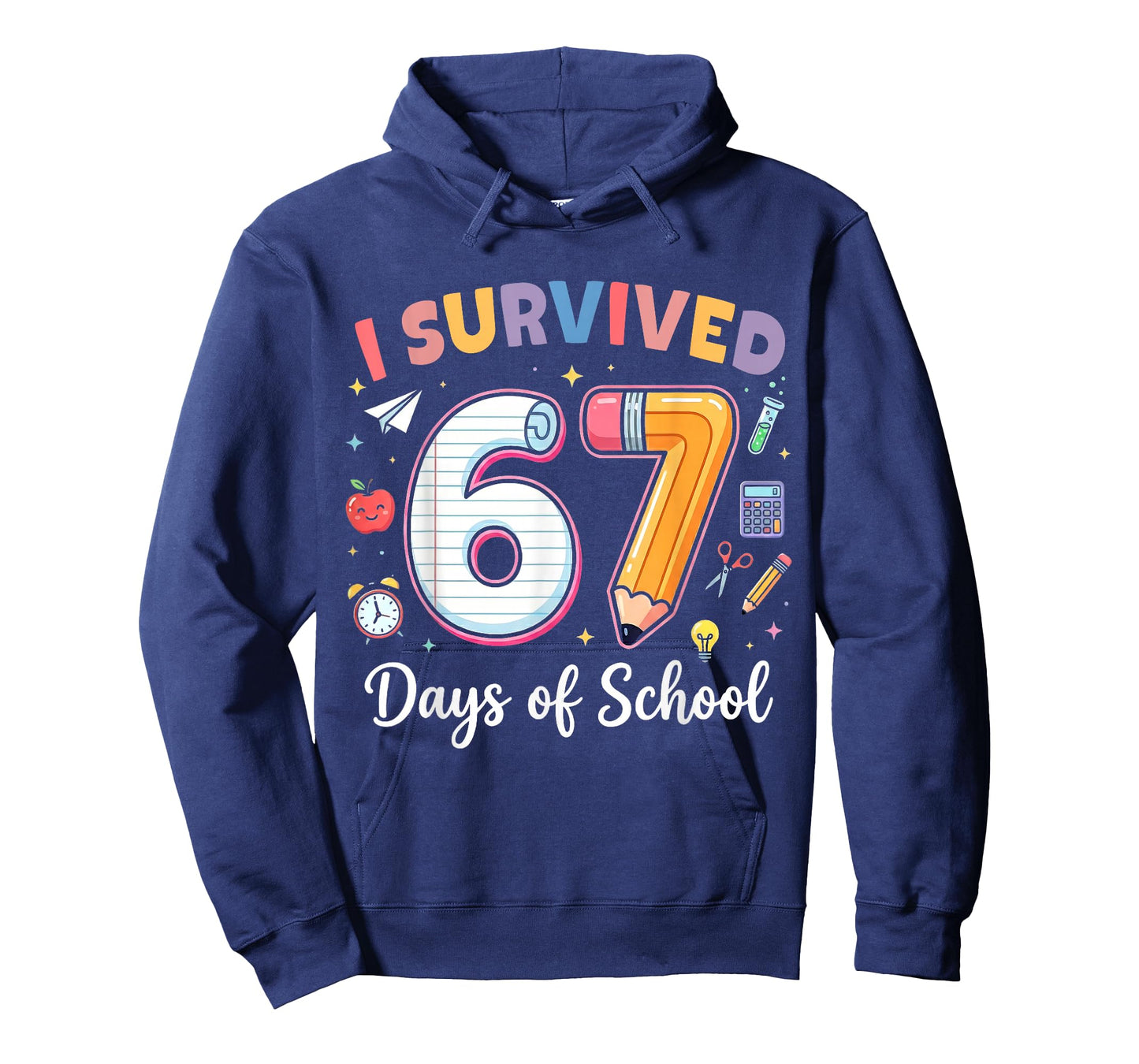 I Survived 67 Days of School Funny Meme Teacher Student Kids T-Shirt