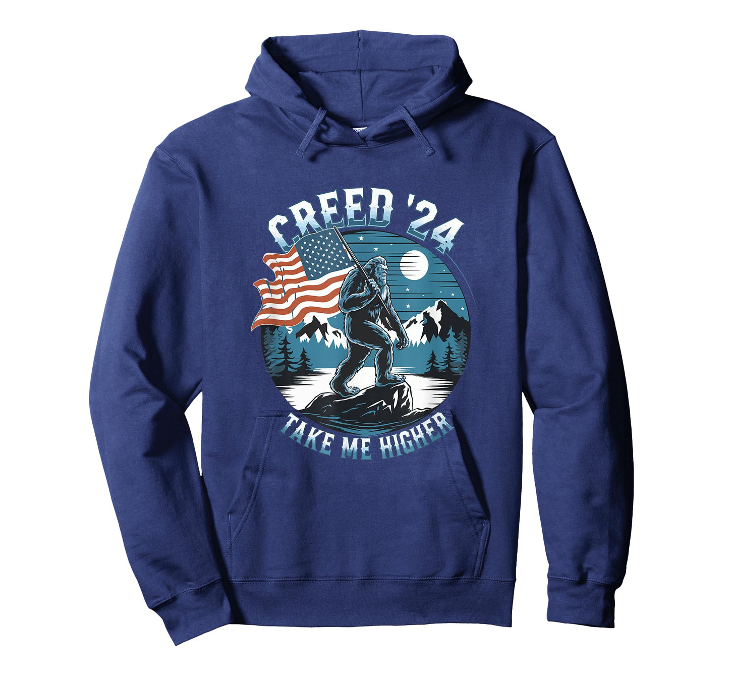 Creed '24 Take Me Higher Funny American Bigfoot Men Women T-Shirt
