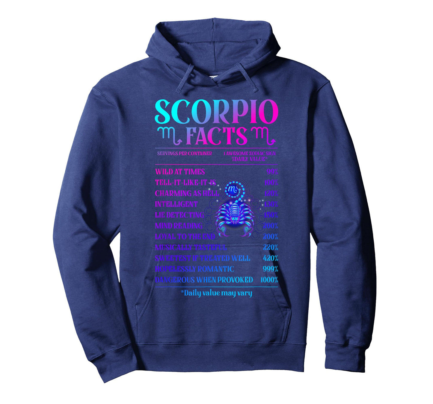 Funny Scorpio Facts Zodiac November Birthday Gift Men Women T-Shirt