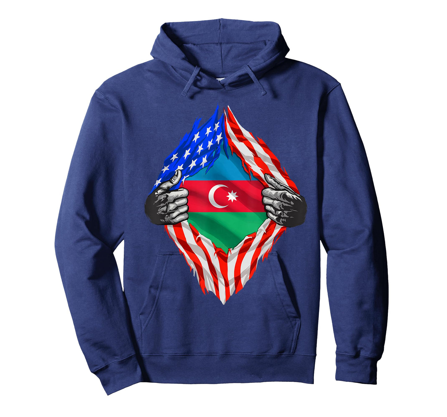 Azerbaijan Shirt USA Azerbaijan Flag Azerbaijani Roots T-Shirt