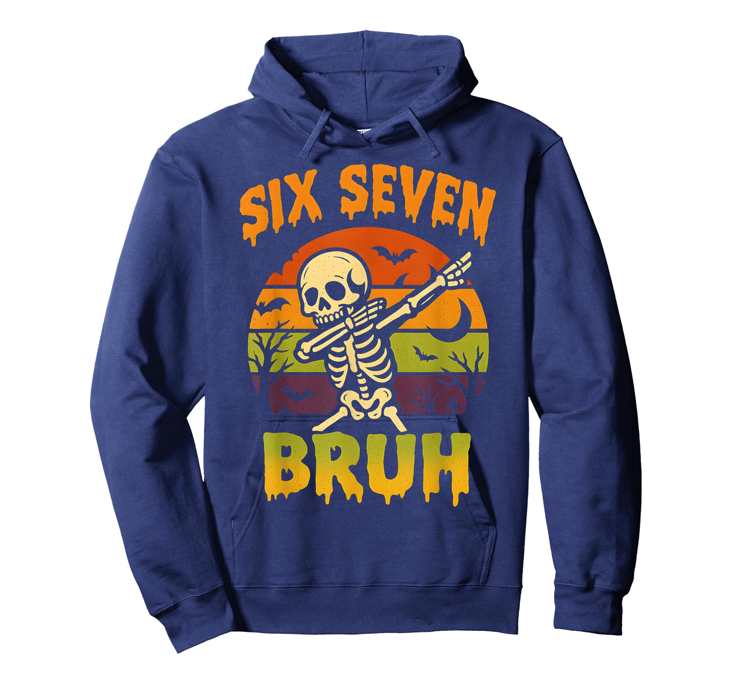 67 Halloween Meme 6 7 Skeleton Six Seven Numbers Funny Bruh T-Shirt