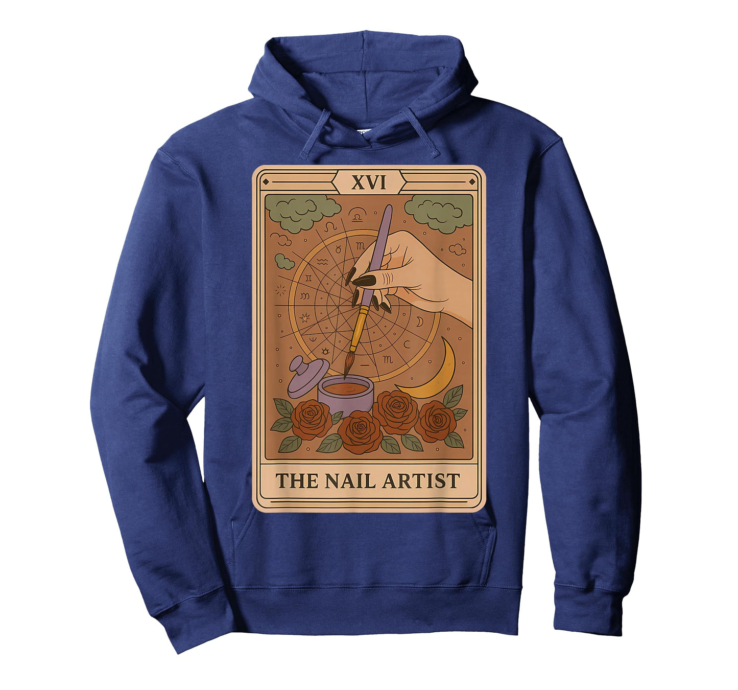 The Nail Artist Tarot Card Mystical Nail Tech Zodiac Salon T-Shirt