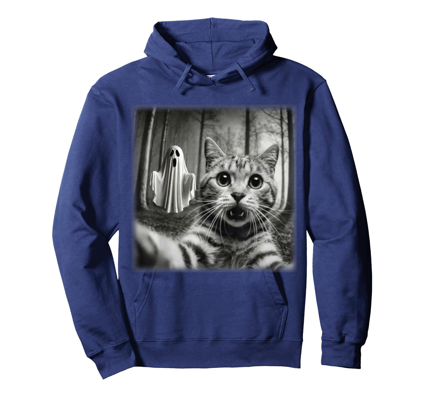 Funny Halloween Cat Selfie with Spooky Ghost Cat Lovers T-Shirt
