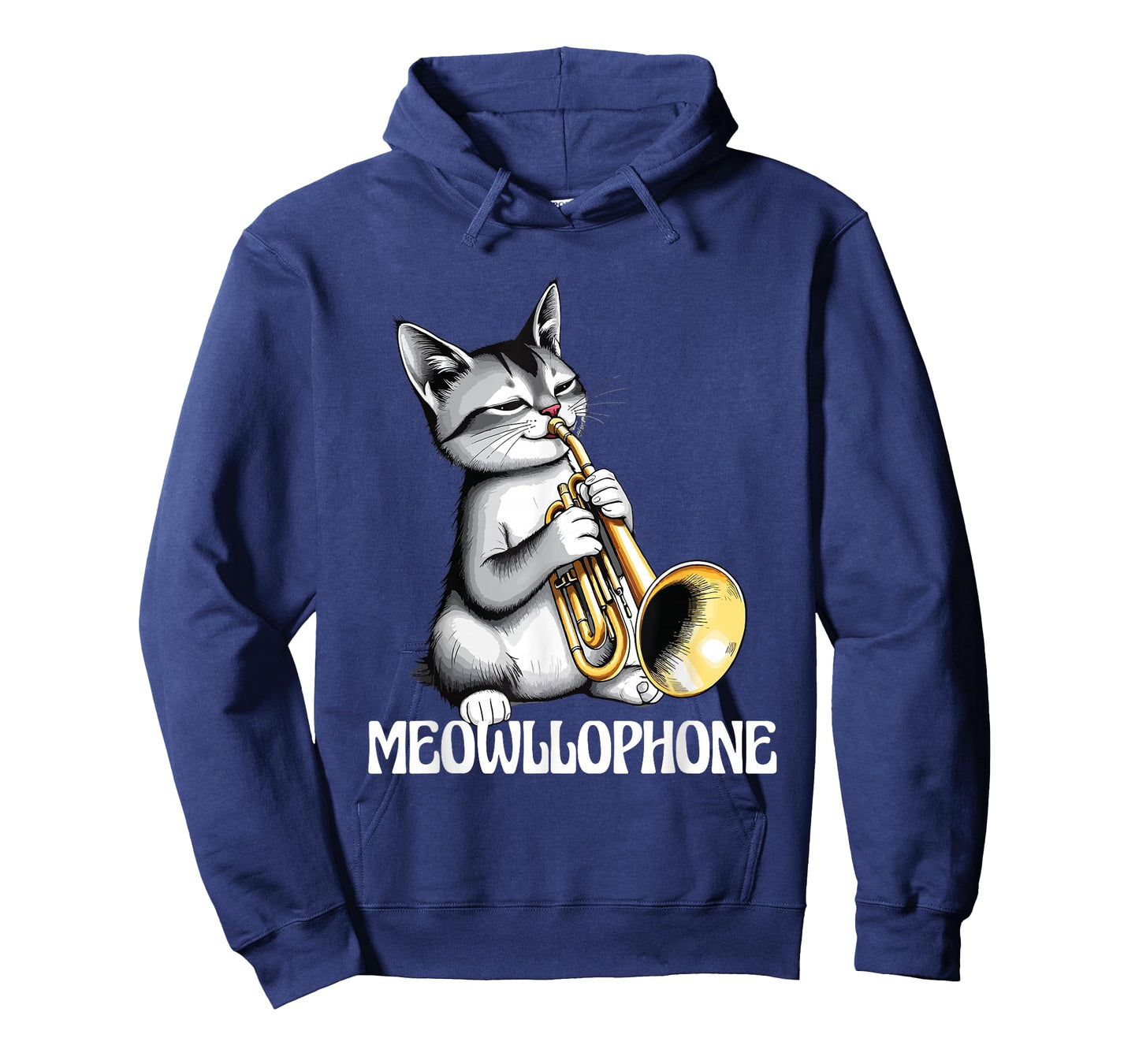 Meowllophone Funny Cat Musical Instrument Player Mellophone T-Shirt