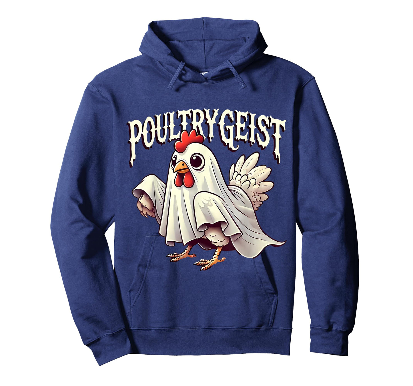 Chicken Ghost Poultrygeist Funny Halloween Farmer T-Shirt