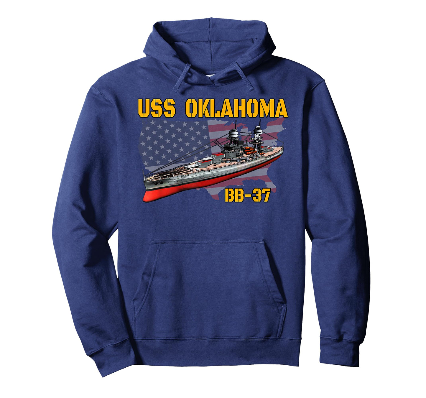 WW2 & WW1 Warship USS Oklahoma BB-37 Battleship Veterans Day T-Shirt