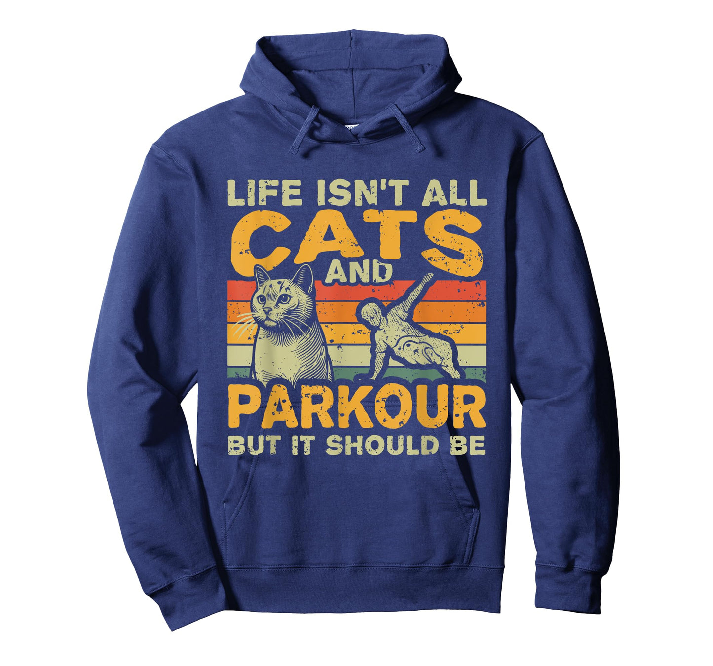 Retro Life Isn't All Cats And Parkour T-Shirt