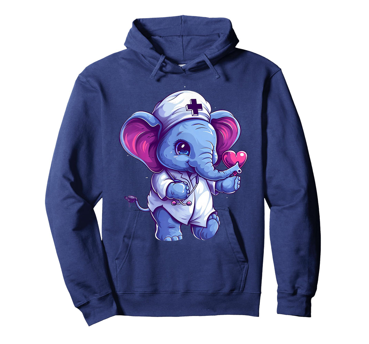 Nurse Elephant Stethoscope Medical Elephant Nursing School T-Shirt