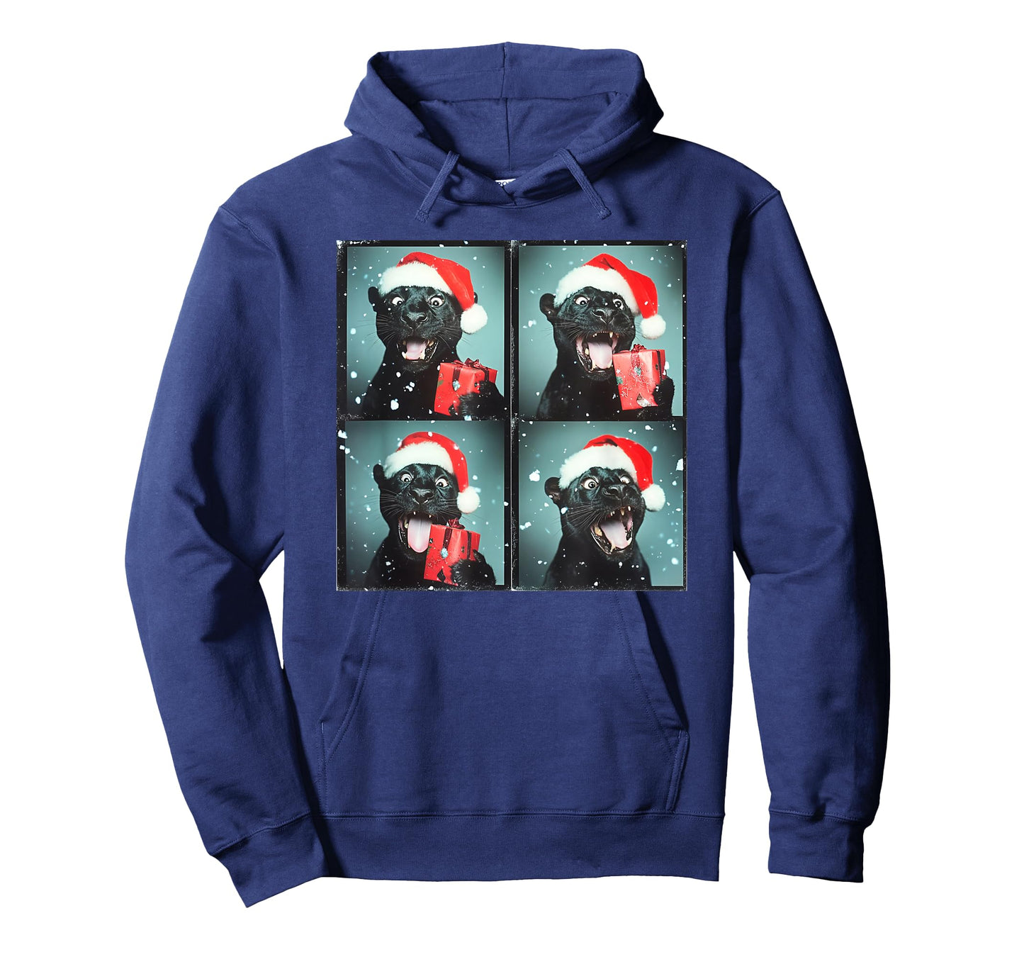 Panther Santa Hat Funny Christmas Panther T-Shirt