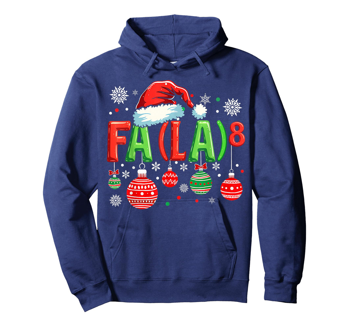 FA (LA) 8 Funny Christmas Santa FA La Math Teacher Student T-Shirt