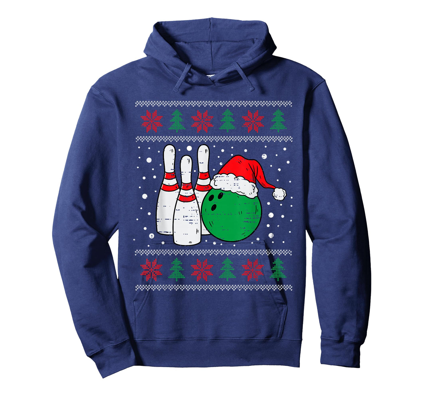 Christmas Bowling Hat Santa Bowler Ugly Xmas Men Women Kids T-Shirt