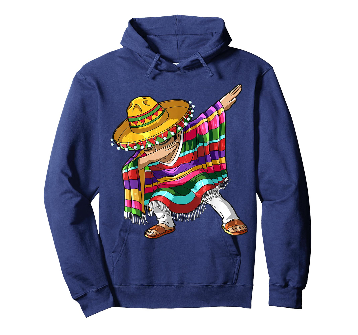 Dabbing Mexican Poncho Cinco de Mayo Boys Men Sombrero Dab T-Shirt