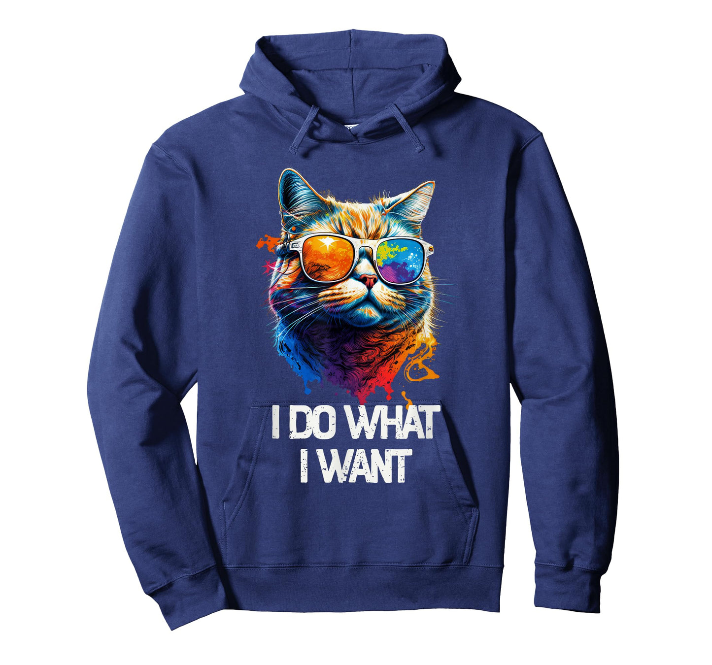 I Do What I Want Cat with Sunglasses T-Shirt
