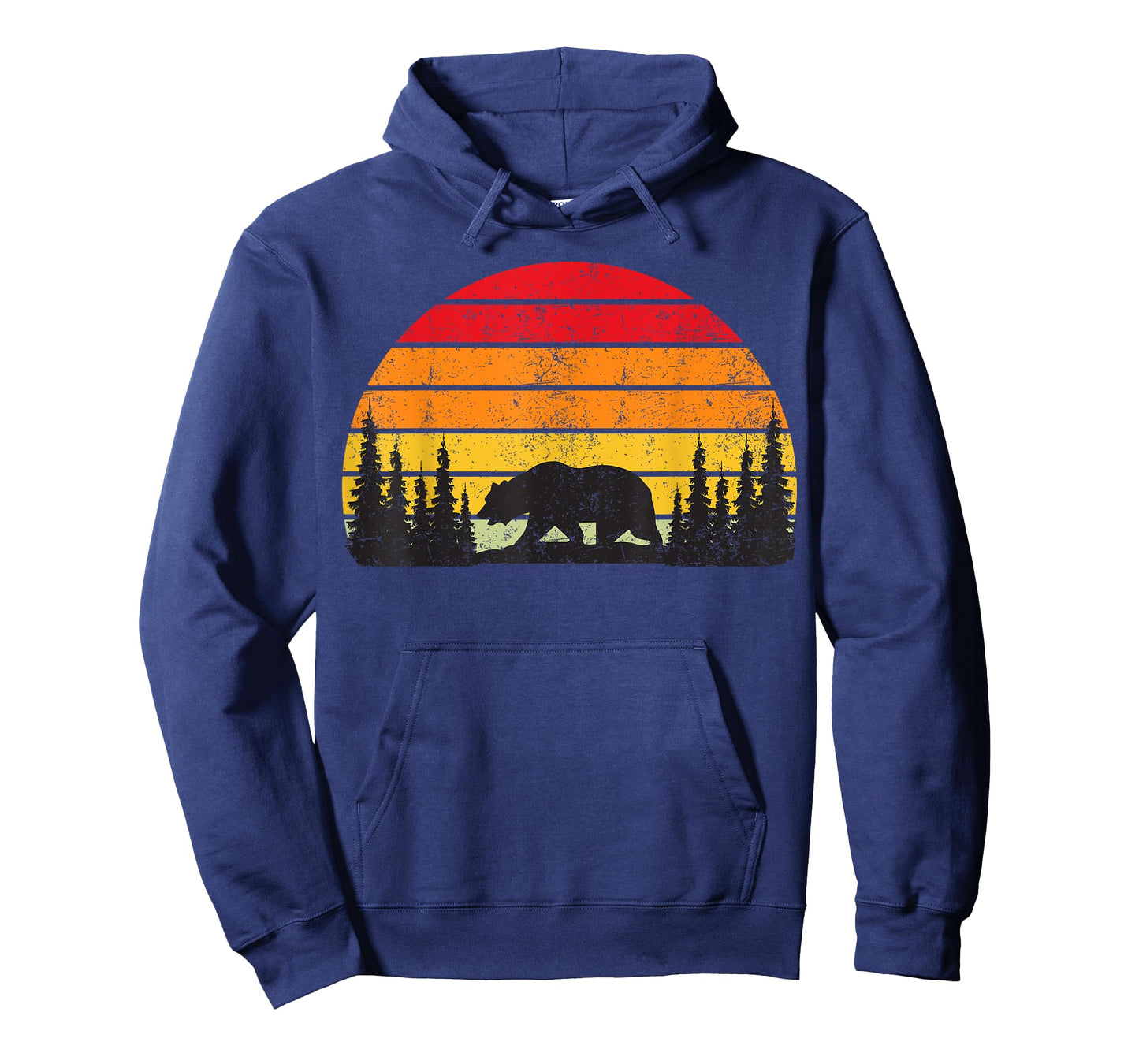Retro Forest Bear Outdoors Nature Women Men Vintage Graphic T-Shirt
