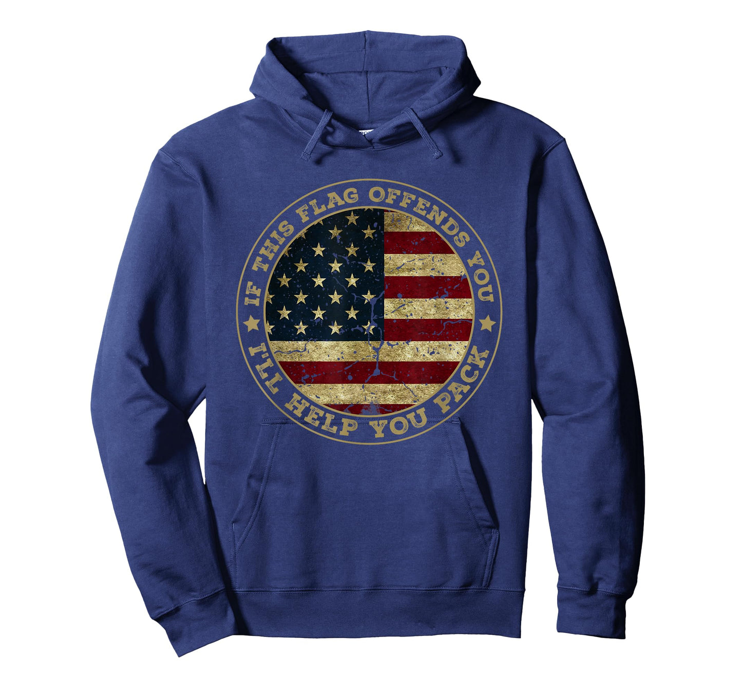 If This Flag Offends You I'll Help You Pack American Flag T-Shirt