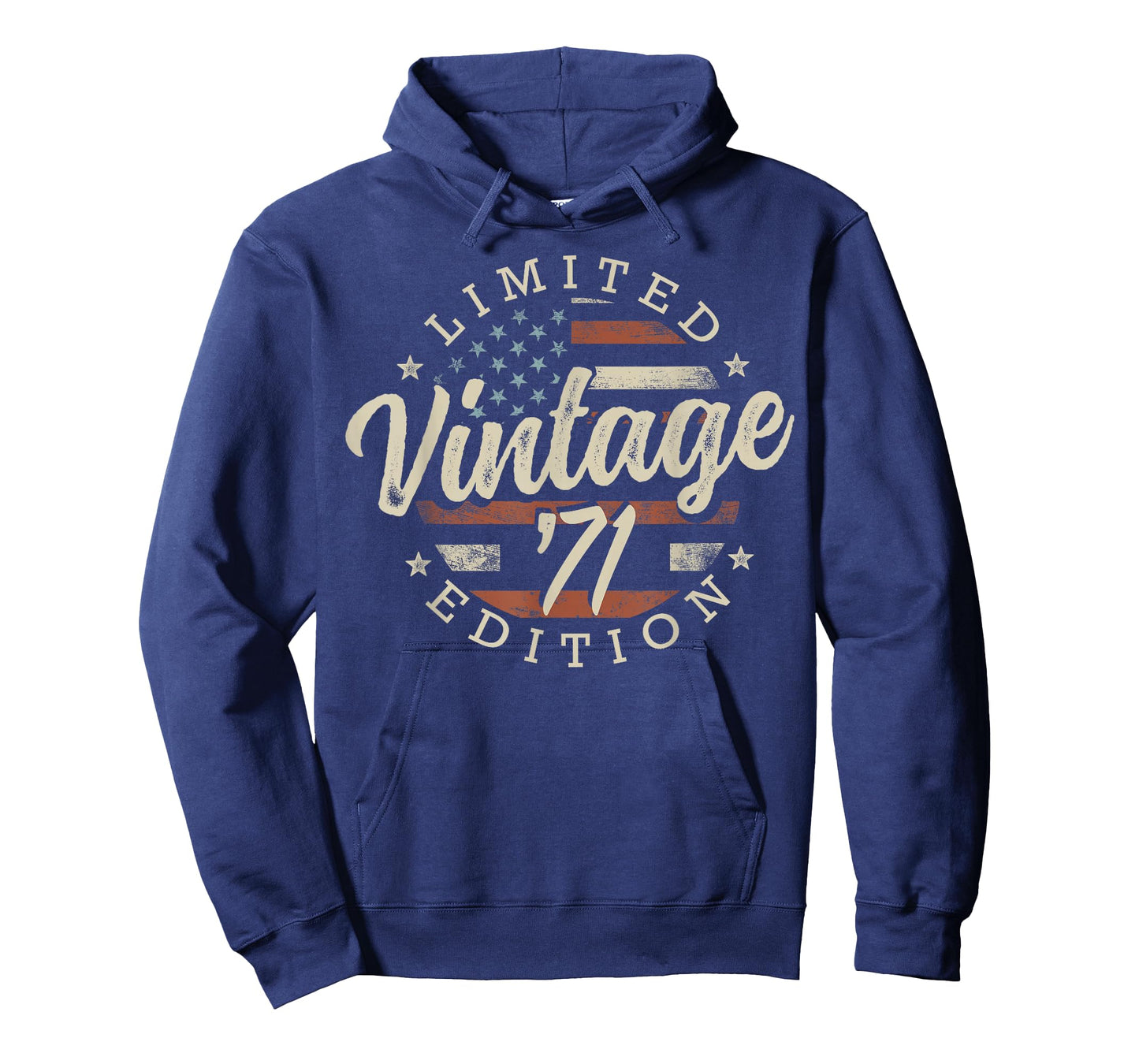 Vintage 1971 Limited Edition USA Flag 54th Birthday T-Shirt
