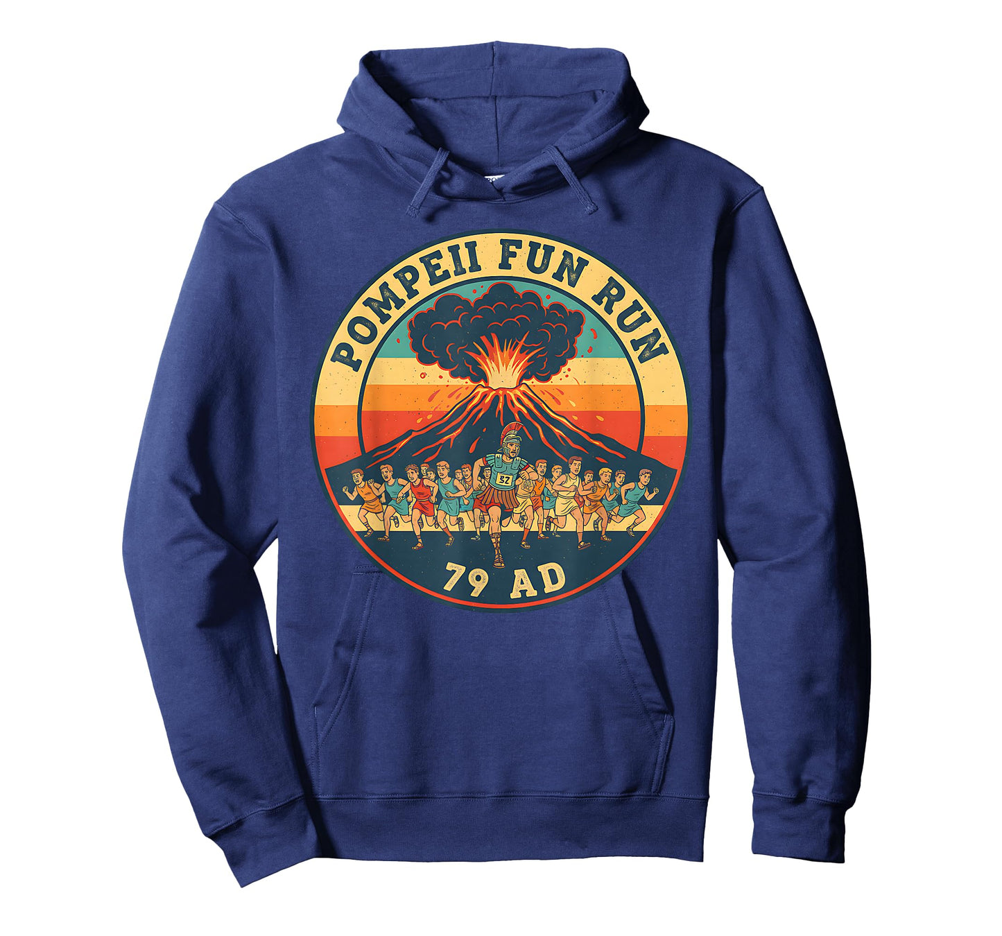 Pompeii Fun Run 79 AD Funny Volcano History Geography Humor T-Shirt