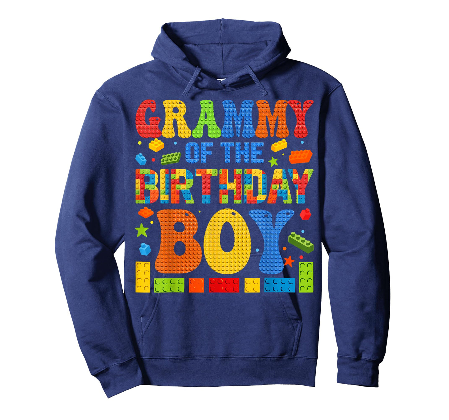 Grammy Of The Birthday Boy Building Block Birthday Party T-Shirt