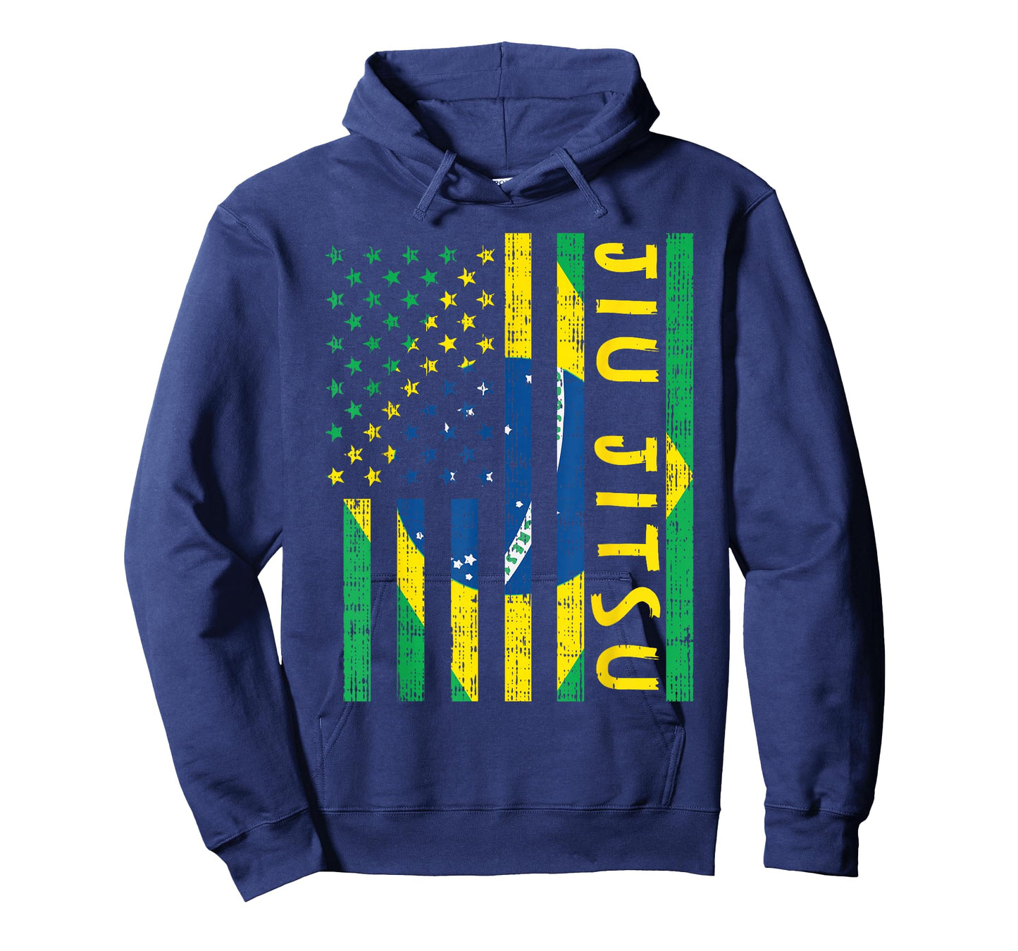 US Brazil Flag Jiu Jitsu Patriotic Brazilian Martial Art T-Shirt