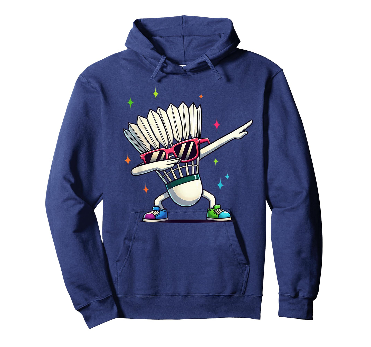 Funny Badminton Player Kids Boys Men Women Shuttlecock Dab T-Shirt
