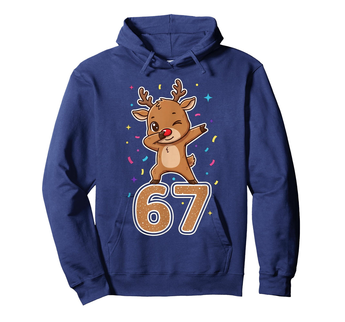 Dabbing 67 Reindeer 67 Funny Six Seven Meme Gen Z Slang T-Shirt