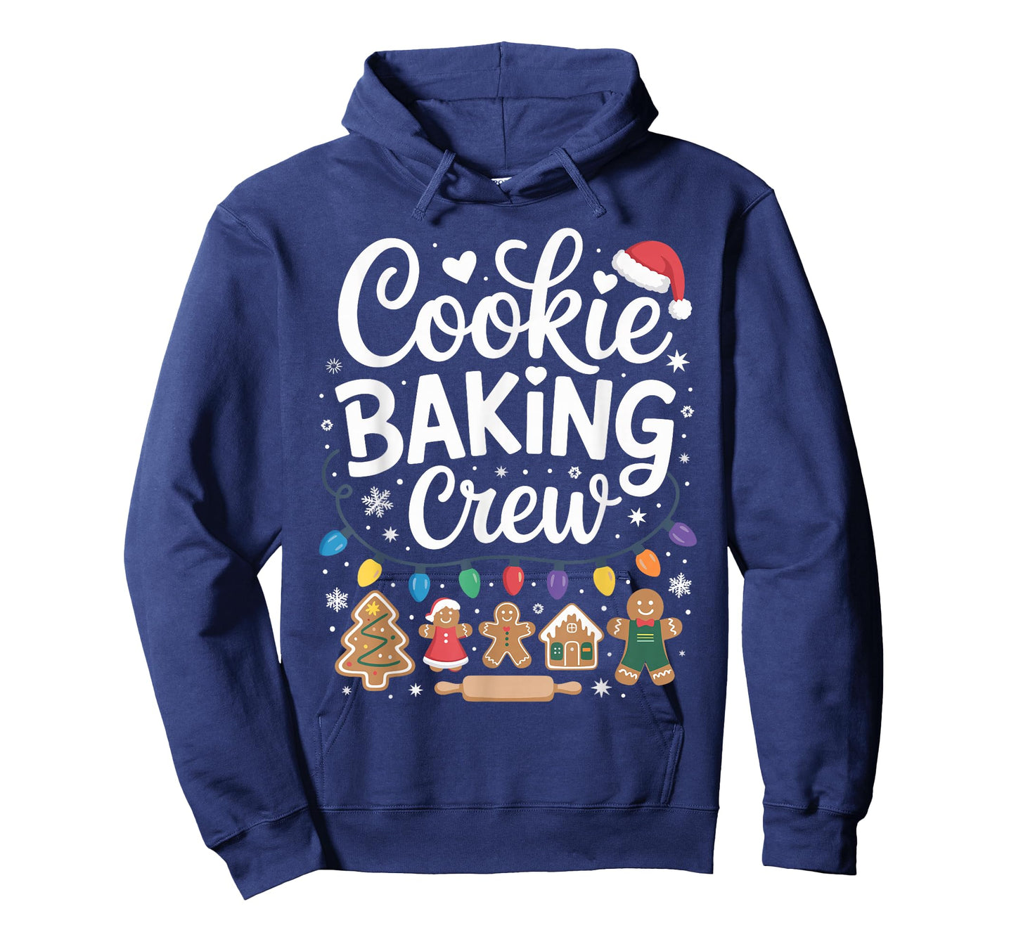 Cookie Baking Crew Holiday Squad Gingerbread Christmas Funny T-Shirt